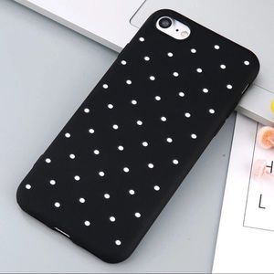 ⚫️ Iphone X 7/8 Silicon Point Dot Case Cover Skin